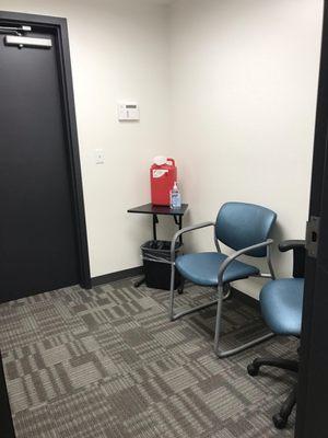 Private Immunization/counseling room