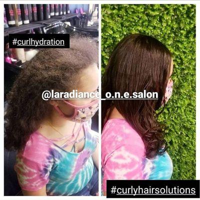 Custom curly haircare 
Custom hydration, custom styling.
We also make our own hair products and sell them for retail in salon and online.