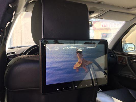 New Audiovox add on Video screens. Perfect for new cars with active headrests.