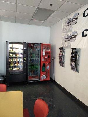 Driver's room vending machine.