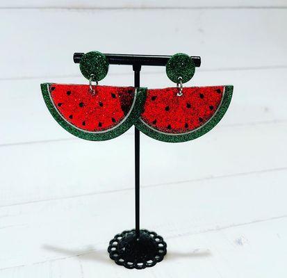 Watermelon earrings