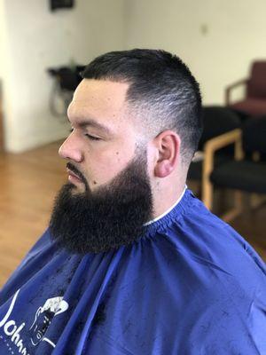 Bald taper and beard shape up