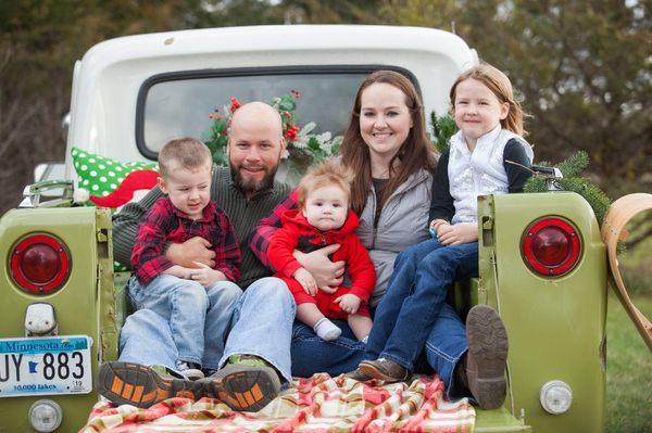 Family at the Sunflower Ranch