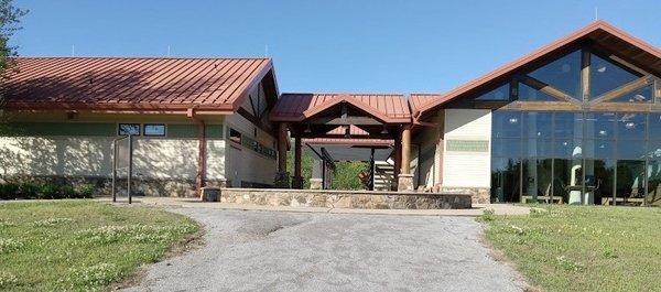 view of front of visitor center