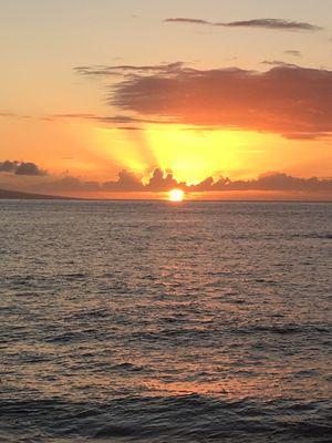 Sunset on the west side of Oahu