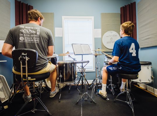 One of our drum lesson rooms.