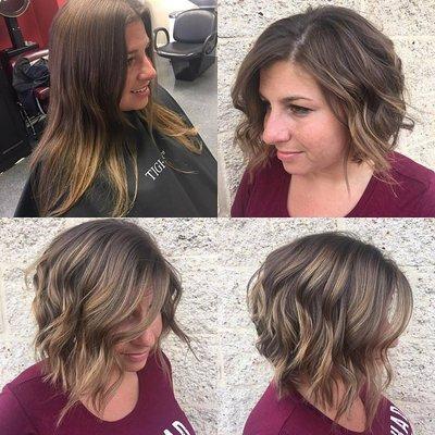 Cut and balayage by Bayli