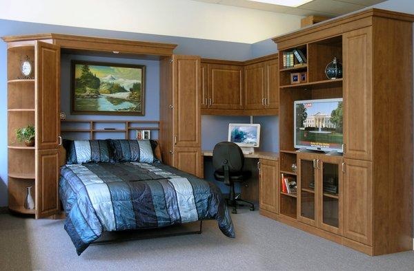 Murphy bed, office, entertainment combo