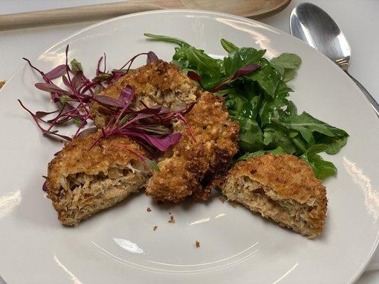 Orange zest crab cakes!