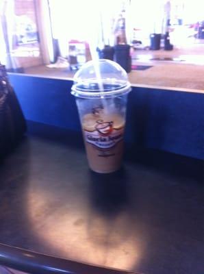 Yummy iced Carmel latte