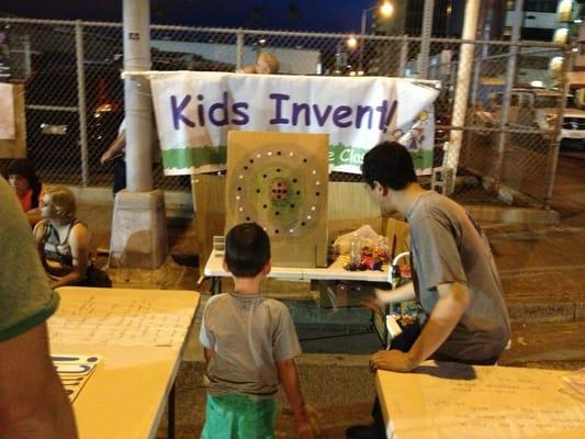 Kids Invent at the Honolulu Night Market in Kakaako.