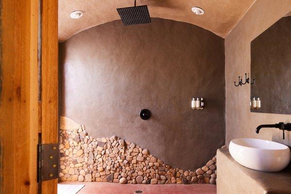 Rock Shower Wall at Casa Piedra