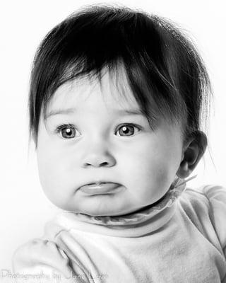 Baby portrait in the studio