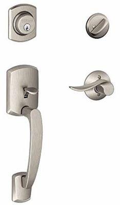 Schlage handleset with single deadbolt