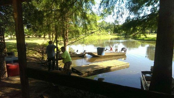 We rented the 15' boat with 15 hp Honda bottom right.