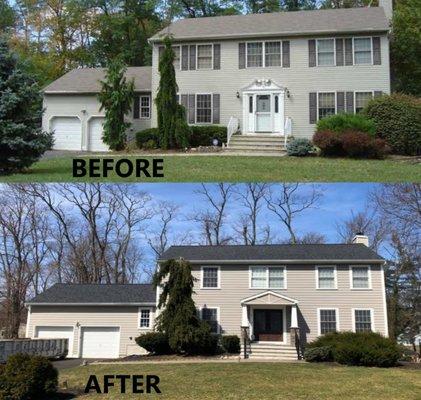 beautiful job on the siding, portico and roof!!!