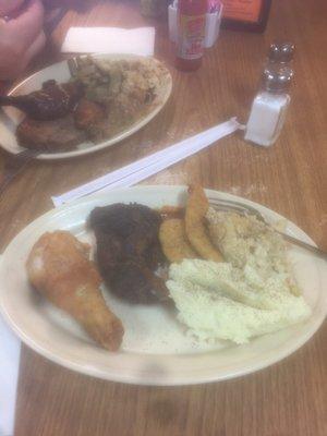 Deep fried chicken smoked chicken. Chicken tenders mashed potatoes