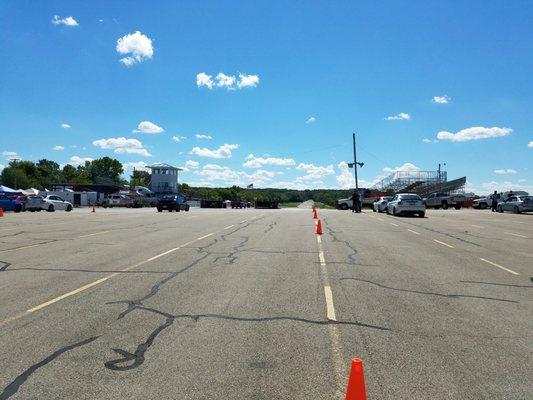 Staging lanes. 1 starts from left the counts up. Roomy.