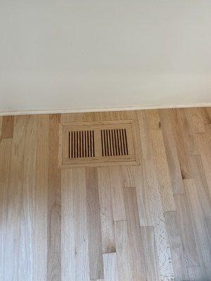 Wood floor grills