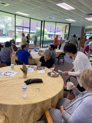 Fellowship/Celebration Sunday a cover dish lunch every 4th Sunday of the month.