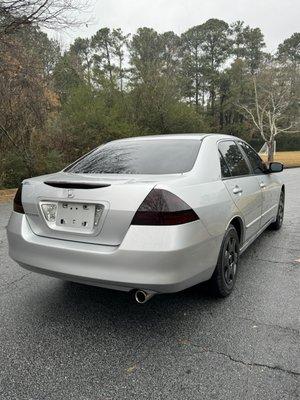 Smoke light plus window tint