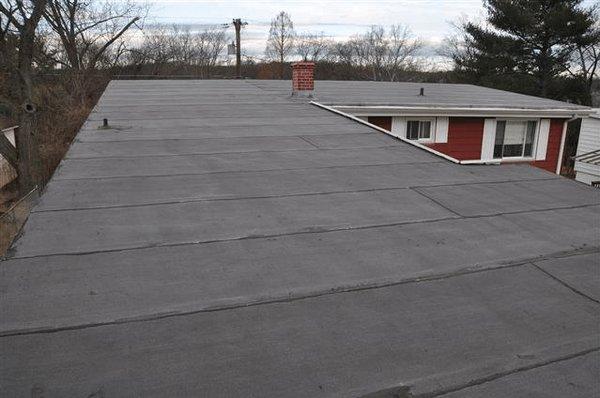 This is our Single ply membrane we use for flat roofs