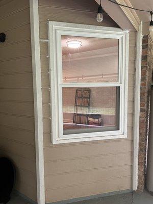 New window (Back patio)