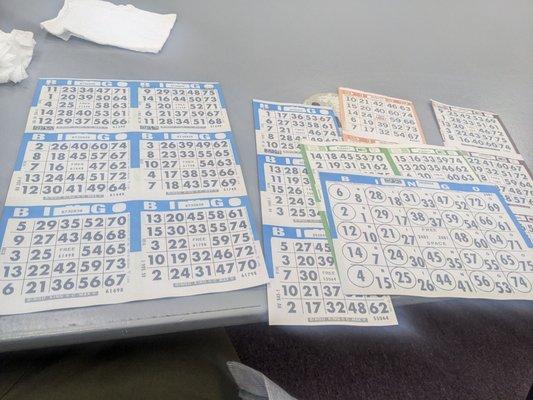 $14 worth of bingo which lasts all of the event