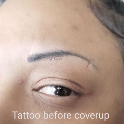 Kobe Ellis procides expert work in Tattoo Coverup. She also gives Microblading Blunders.