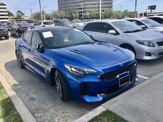 Front end of car that was repaired