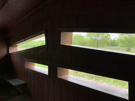 Blinds/viewing platform