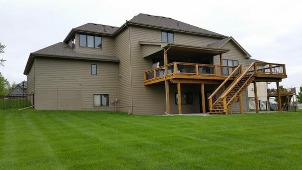 Before and After Exterior Painting in Elkhorn, NE