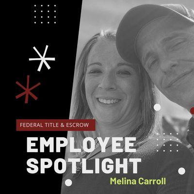 Employee Spotlight - Melina Carroll. Visit our blog to learn more!