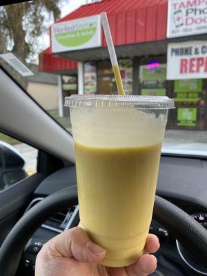 Heart something... mango avocado banana pineapple delish!