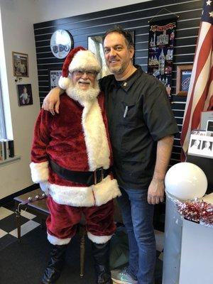 Santa stopped by Benny's again this year!