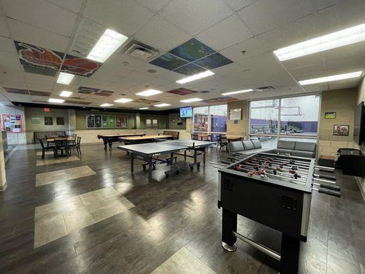 8-2-2023 game area  billiards,  foosball