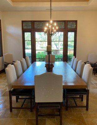 Custom table and chairs