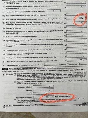 Line 16 doesn't equal line 12