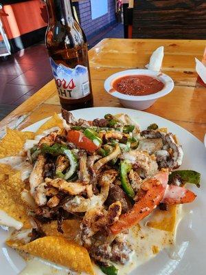 Fajita nachos