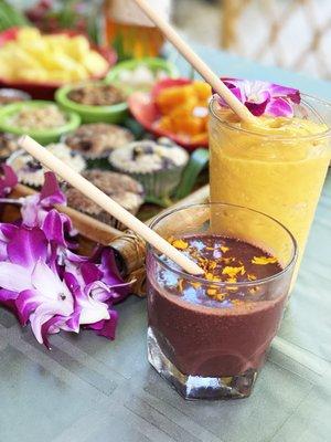 Mango and Acai Smoothies