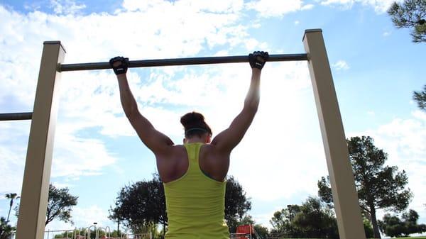 No gym?? No problem! Greenfield Park has great equipment for our training programs.