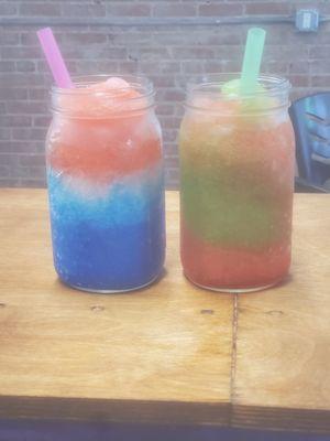 Two of our signature slushies