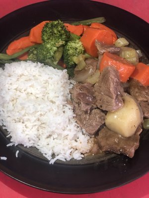 Beef Stew over Rice $7.99