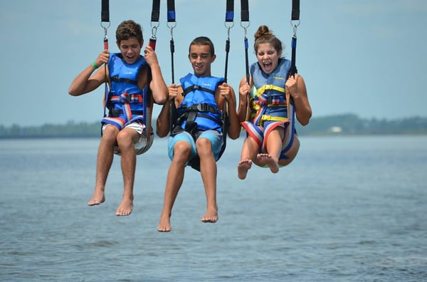 Going for a dip with Corolla Parasail!