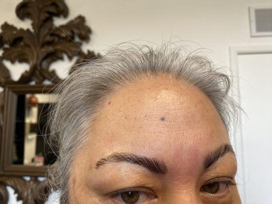 Brow lamination and tint