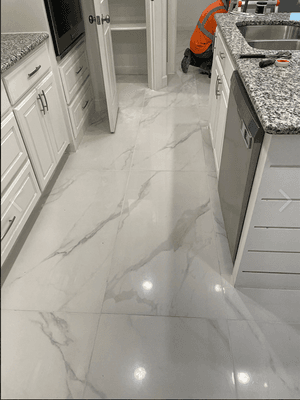 Tile floor installation in DFW, TX