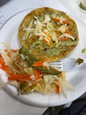 Very delicious and flavorful Pupusa.