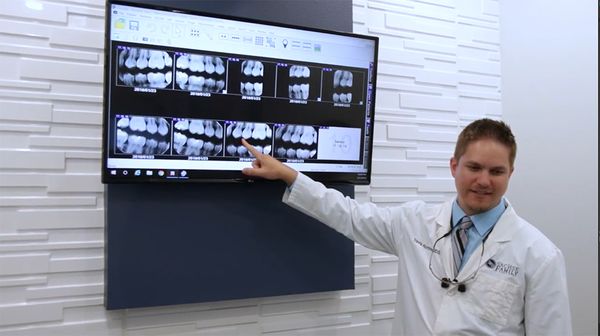 Dr. Rottman presenting x-rays