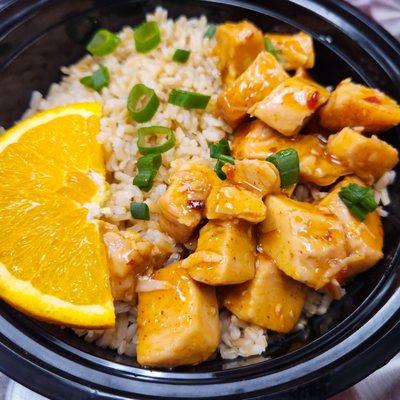 Spicy Orange Glazed Chicken.