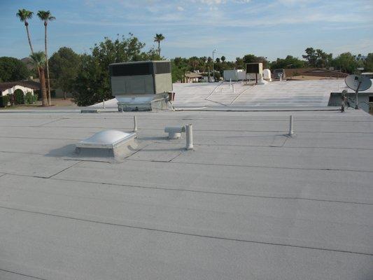 New low slope roof in Phoenix